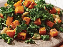 Sweet Potato with Kale and Ginger
